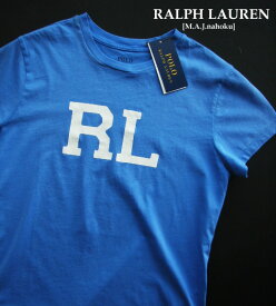 1870新品★ラルフローレン RALPH LAUREN★ヴィンテージロゴTシャツJ274★青系白★XS★WOMENS★