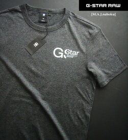 8182-5新品★ジースター G-STAR RAW★胸ロゴTシャツ3101★ダークグレー★MENS★