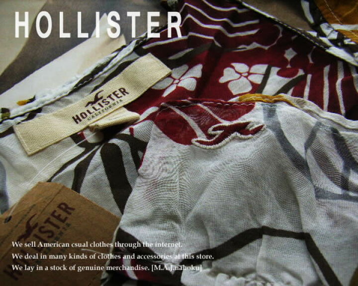 楽天市場】1557新品☆ホリスター HOLLISTER☆花柄ノースリシルク 
