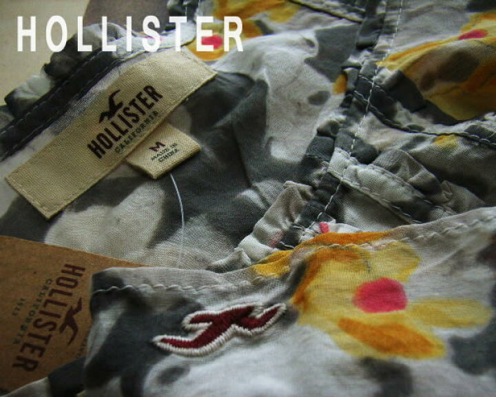 楽天市場】1558-9新品☆ホリスター HOLLISTER☆花柄ノースリシルク 