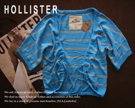 1576新品★ホリスター HOLLISTER★ボーダーラグランカーディガン★ブルー系★XS★WOMENS★