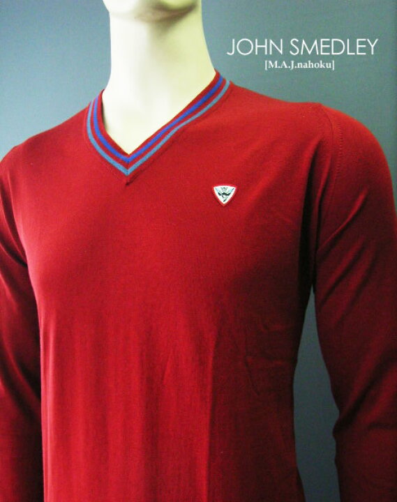 楽天市場】783新品☆JOHN SMEDLEY ジョンスメドレー☆長袖胸ロゴV 