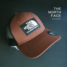 8678新品★ザ ノース フェイス THE NORTH FACE★ロゴメッシュキャップ3306★茶★MENS★