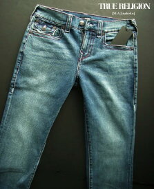 8381-2新品★トゥルーレリジョン TRUE RELIGION★ヴィンテージデニム3202 ROCCO FLAPS BIG T★MENS