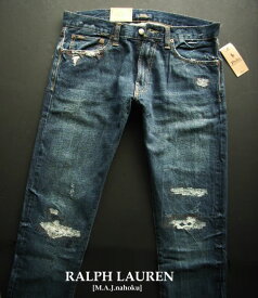 3793-7新品★ラルフローレン RALPH LAUREN ★ヴィンテージ加工デニムパンツ3201 SULLIVAN SLIM★MENS ジーンズ