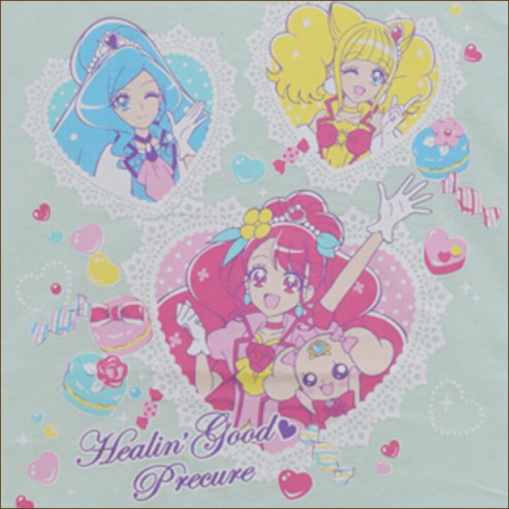楽天市場 ヒーリングっど プリキュア 半袖tシャツ 100cm 110cm 1cm ピンク ミント Tg9098 Bandai バンダイ 女の子 子供服 キッズ ジュニア 半袖 半t カットソー トップス キャラクター 桃 薄緑 2k5 Zs510 Zai2428 すまいるまこ