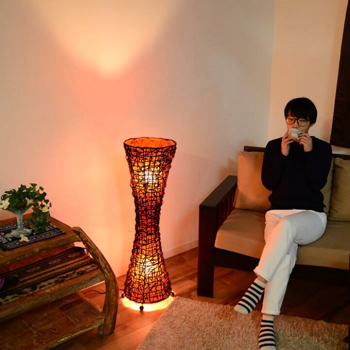 楽天市場】【LED電球標準】アジアン照明 ラタンスペシャル 円柱くびれ 