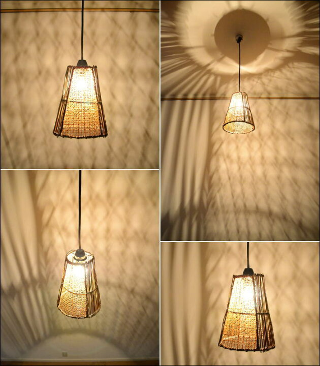 楽天市場】【LED電球標準】吊り下げ照明 アタ×バンブー 幅19cm 高さ  