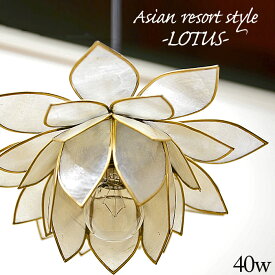 照明器具 ペンダントライト E17 40W 【ロータス】 W20cm×H9cm ホワイト カピス貝 シェル 吊り下げ照明 ナチュラル ハンギングライト 天井照明 間接照明 シェード アジアン バリ 雑貨 インテリア照明 照明 アジアン LED 玄関 キッチン トイレ 寝室 リビング SLA-0004-wh