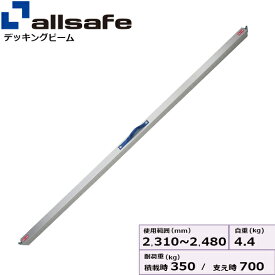 デッキミニ XLサイズ 使用範囲 2,310〜2,480mm allsafe オールセーフ デッキングビーム