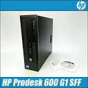 中古パソコン　Windows10-Pro 64bit　中古デスクトップパソコン　HP Prodesk 600 G1 SFF【中古】　コアi7-4790：3.60... ランキングお取り寄せ