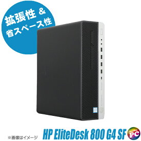 【中古】 HP EliteDesk 800 G4 SFF 中古デスクトップパソコン HDD1TB＋NVMe SSD256GB(デュアルストレージ仕様) メモリ16GB Core i7-8700 第8世代 AMD Radeon R7 430 LP グラボ搭載 WPS Office付き 中古パソコン Windows11-Pro DVDドライブ内蔵