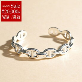 エルメス バングル シェーヌ ダンクル アンシェネ MM HERMES Chaine dAncre Enchainee Bracelet H109509B レディース ブレスレット シルバー925 チェーン SILVER【dc_kikaku】