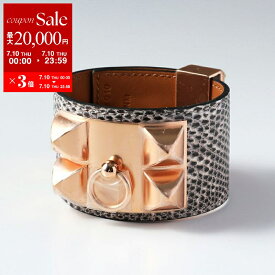 HERMES エルメス ブレスレット COLLIER DE CHEIN コリエドシアン 070948CD 066927CD 500255FD レディース リザード ナチュラ レザー マキシベルト RG金具 FICELLE/OMBRE【dc_kikaku】【po_sannn】
