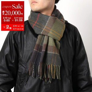 �y�ő�2���~OFF�N�[�|���ΏہE3/10����zBarbour �o�u�A�[ �J�V�~�� �}�t���[ Tartan Cashmere Scarf USC0194 �����Y �^�[�^���`�F�b�N �� �X�g�[�� TN11/Classic�ydc_kikaku�z