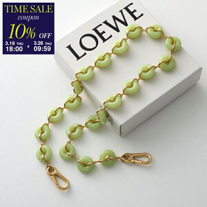 �y10��OFF�N�[�|���ΏہE3/19-18���`�zLOEWE ���G�x �V�����_�[�`�F�[�� DONUT CHAIN �h�[�i�c �X�g���b�v C564T03X02 ���f�B�[�X �V�����_�[�x���g �x���g�P�� 3916/LIGHT-PEAR�ycp_ten�z