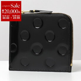 【最大2万円OFFクーポン対象・8/15～8/16限定】Wallet COMME des GARCONS ウォレット コムデギャルソン L字型ZIP財布 POLKA DOTS EMBOSSED ポルカ ドット エンボス SA3100NE