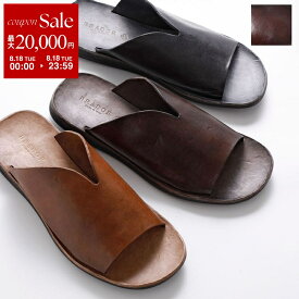 【最大2万円OFFクーポン対象・8/18限定】BRADOR ブラドール フラットサンダル 46571 メンズ レザー 靴 カラー4色