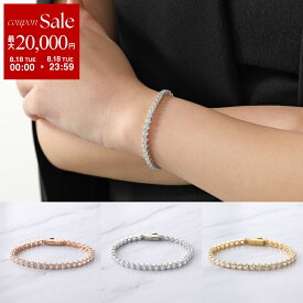 【最大2万円OFFクーポン対象・8/18限定】SWAROVSKI スワロフスキー ブレスレット Matrix Tennis マトリックス テニス TB S レディース ラウンドカット ストーン ジルコニア アクセサリー