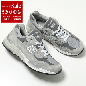 �y�ő�2���~OFF�N�[�|���ΏہE9/15����zNew Balance �j���[�o�����X �X�j�[�J�[ U992GY �����Y ���[�J�b�g �X�G�[�h�I�[�o�[���C ���b�V���A�b�p�[ Made in USA 992 Core �C �O���[