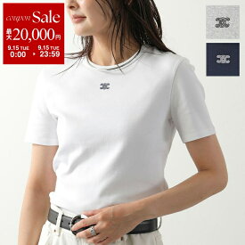 【最大2万円OFFクーポン対象・9/15限定】CELINE セリーヌ Tシャツ RX0M43O24.09MB RX0M43O24.01MA RX0M43O24.07OW レディース トリオンフ 刺繍 ロゴ クルーネック カットソー 半袖