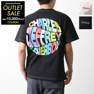 �y�ő�2���~OFF�N�[�|���ΏہE9/18����zCHARLES JEFFREY LOVERBOY �`���[���Y�W�F�t���[���o�[�{�[�C T�V���c PRINTED LOGO TEE 44100301 44100302 �����Y ���� �J�b�g�\�[ ���S �J���[2�F�youtlet�z