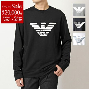 �y�ő�2���~OFF�N�[�|���ΏہE9/30�`10/1����zEMPORIO ARMANI �G���|���I�A���}�[�j �g���[�i�[ 8N1MR6 1JRIZ �����Y �N���[�l�b�N �X�E�F�b�g �I�[�o�[�T�C�Y �C�[�O�� ���� �J���[4�F