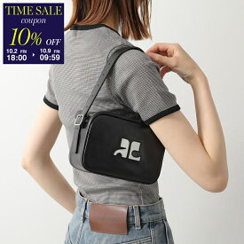 【10％OFFクーポン対象・10/2-18時～】Courreges クレージュ ショルダーバッグ REEDITION CAMERACAMERA PERGSA061CR0065 レディース ハンドバッグ クロスボディ 鞄 BLACK【cp_ten】