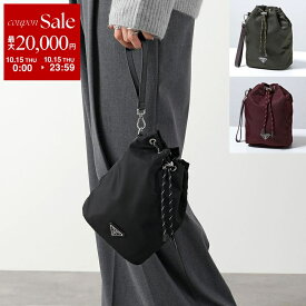 【最大2万円OFFクーポン対象・10/15限定】PRADA プラダ ポーチ SPEEDROCK スピードロック 2NE067 2HE1 レディース パラコード Re-Nylon リナイロン 巾着バッグ リストレット付き トライアングルロゴ クラッチバッグ 鞄 2NE067_2HE1_F0002