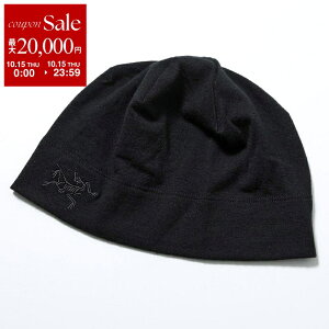 �y�ő�2���~OFF�N�[�|���ΏہE10/15����zARCTERYX LEAF �A�[�N�e���N�X���[�t �j�b�g�L���b�v Cold WX Beanie AR Wool X000007231 �����Y �r�[�j�[ ���S �h�J �y�� �X�q Black