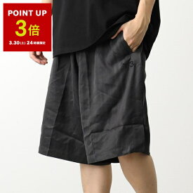 Y-3 ワイスリー ショーツ 3S SHORTS IN4352 メンズ ハーフパンツ ショートパンツ サイドスリット ロゴ BLACK【po_saan】