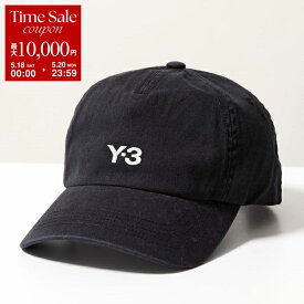 Y-3 ワイスリー ベースボールキャップ DAD CAP ダッド キャップ IN2391 レディース ロゴ刺繍 コットン 帽子 BLACK