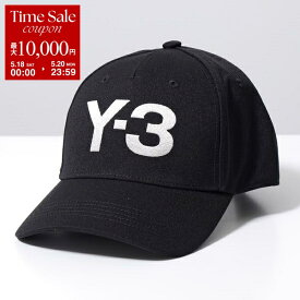 Y-3 ワイスリー ベースボールキャップ LOGO CAP H62981 メンズ ロゴ刺繍 帽子 BLACK/NOIR