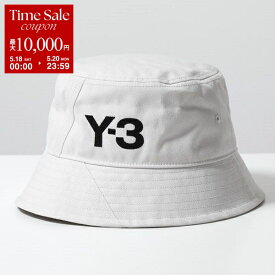 Y-3 ワイスリー バケットハット IQ3396 レディース ロゴ 刺繍 帽子 TALC