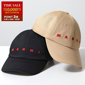 MARNI マルニ ベースボールキャップ CLZC0108S0 UTC311 レディース ロゴ刺繍 コットン 帽子 カラー2色