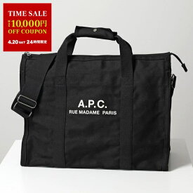 APC A.P.C. アーペーセー トートバッグ gym bag recuperation CODBM H62230 メンズ キャンバス ショルダーバッグ ロゴ 鞄 LZZ/NOIR