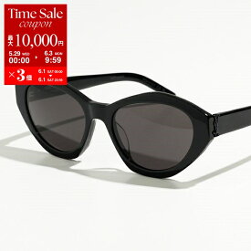 SAINT LAURENT サンローラン サングラス SL M60 レディース フォックス型 メガネ 眼鏡 ロゴ アイウェア 001/BLACK-BLACK-BLACK【cp_kikaku】【po_jyuuu】