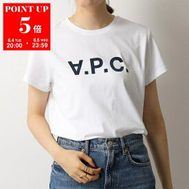 APC A.P.C. アーペーセー COBQX F26588 VPCTシャツ クルーネック 半袖 Tシャツ カットソー ロゴT DARKNAVY/ホワイト×ネイビー レディース【po_fivee】
