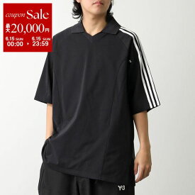 Y-3 ワイスリー Tシャツ SS CTLN TEE JN4877 メンズ レディース カットソー カットライン 3ストライプ ロゴ BLACK