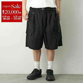 Y-3 ワイスリー ショーツ M WTWILL SHORTS M ウォッシュドツイル ショーツ JD3521 メンズ ハーフパンツ カーゴパンツ ベルト付き ロゴ BLACK