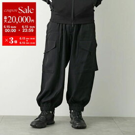 Y-3 ワイスリー カーゴパンツ M RYTWILL PANT M レーヨン ツイルパンツ JN4872 メンズ ワイドパンツ ジョガーパンツ ロゴ BLACK【po_sannn】