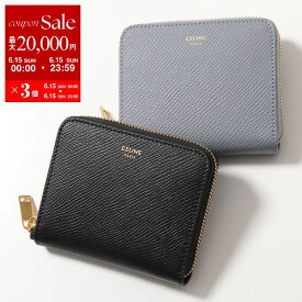 CELINE セリーヌ 二つ折り財布 10L203BEL.07LG 10L203BEL.38NO レディース メンズ レザー 小銭入れあり ロゴ ミニ財布 カラー2色【po_sannn】