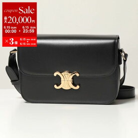 CELINE セリーヌ ショルダーバッグ Medium Triomphe トリオンフ ミディアム 187363BF4.38NO レディース レザー ポシェット 鞄 Black【po_sannn】