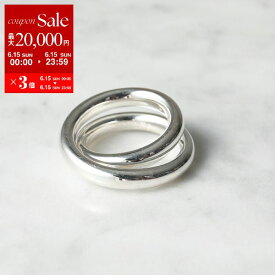 【6/15限定・最大2万円OFFクーポン配布中】HERMES エルメス リング ヴェルティージュ Vertige Ring H104261B レディース 2連 指輪 アクセサリー silver925 シルバー【po_sannn】