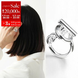 【6/15限定・最大2万円OFFクーポン配布中】HERMES エルメス リング クロワゼット GM CROISETTE H104587B Chaine dancre シェーヌダンクル レディース アクセサリー 指輪 silver925 シルバー【po_sannn】
