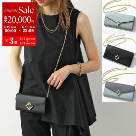 【6/15限定・最大2万円OFFクーポン配布中】FENDI フェンディ ショルダーウォレット FFダイヤモンド 8M0365 ALWA ALV4 レディース チェーンウォレット ストラップチェーン付き 長財布 ツートンレザー FFロゴメタル 鞄 カラー5色【po_sannn】