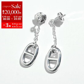 【6/15限定・最大2万円OFFクーポン配布中】HERMES エルメス ピアス farandole MM ファランドール H108618B レディース チェーン スタッド シェーヌダンクル ロゴ刻印 silver925 シルバー【po_sannn】