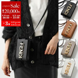 【6/15限定・最大2万円OFFクーポン配布中】FENDI フェンディ フォンポーチ 7AS192 A5DY レディース レザー スマホケース ショルダーバッグ クロスボディ 鞄 カラー4色 7AS192A5DYF0KUR【po_sannn】