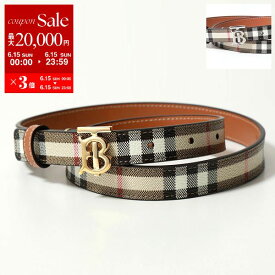 【6/15限定・最大2万円OFFクーポン配布中】BURBERRY バーバリー ベルト LB TB BELT 20 NON RV DFC 8070407 8070408 レディース リバーシブル バーバリーチェック TBモノグラム カラー2色【po_sannn】