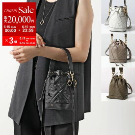 【6/15限定・最大2万円OFFクーポン配布中】FENDI フェンディ ショルダーバッグ MINI MON TRESOR ミニ モン トレゾール 8BS093 ANWT レディース ハンドバッグ レザー FFロゴ ズッカ柄 巾着 鞄 カラー5色 8BS093ANWTF0KUR【po_sannn】
